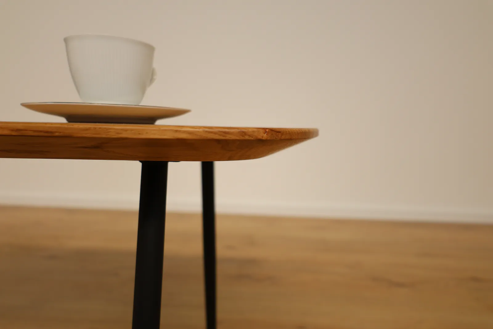 The Oslo European Oak Coffee Table with Tapered Legs – product view 6